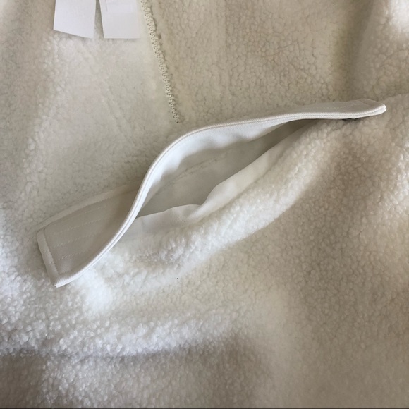 NWOT ADIDAS ORIGINALS Ivy park 1/2 Zip Quilted Sherpa Jacket H18974 - Picture 9 of 12